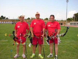 Daniel, Carlos y José Antonio formaron el equipo castellano y leonés