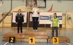 Beatriz en lo alto del podio por segunda vez