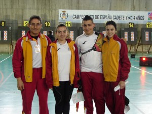 Campeonato de España Cadetes y Menores Equipo cadete en el Nacional