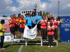 PODIO DE LAS ZAMORANAS EN LO MAS ALTO